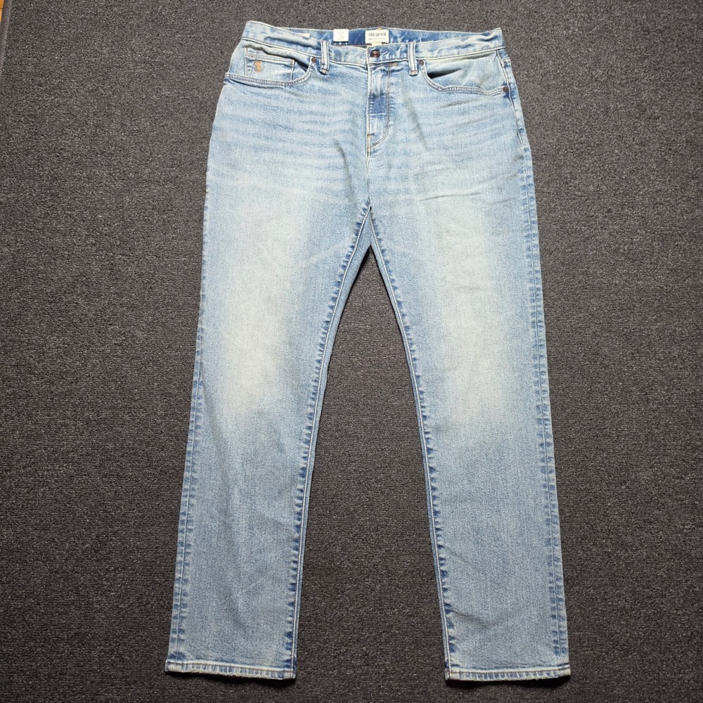 Todd Snyder Slim Fit Jeans Mens 34x32 Stretch Denim 5-Pocket Pant Light Wash NEW